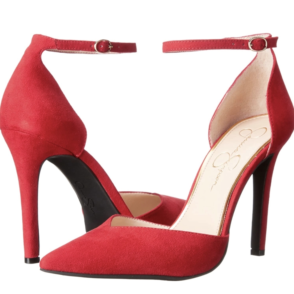 Jessica Simpson women's dress pumps, size 6.5, color lipstick